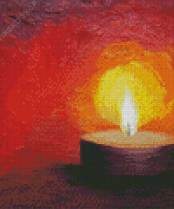 Tea Light Candle Art Diamond Painting