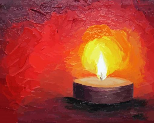 Tea Light Candle Art Diamond Painting