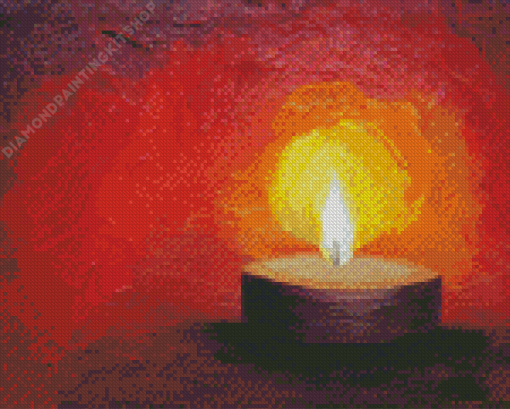 Tea Light Candle Art Diamond Painting