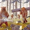 The Lumberjack Bears Diamond Painting