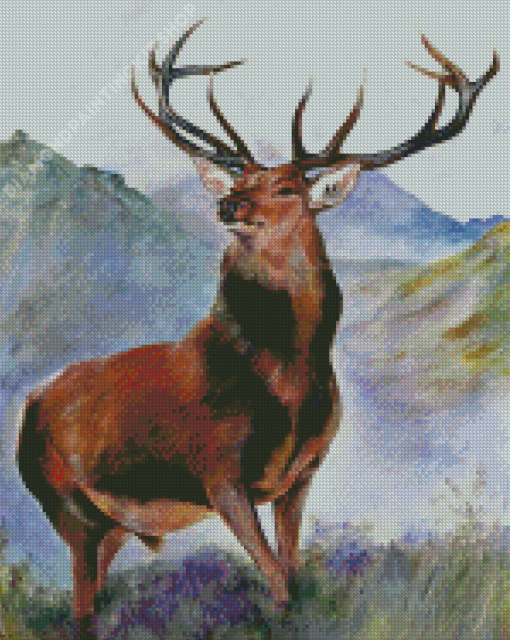 The Monarch Of The Glen By Sir Edwin Landseer Diamond Painting