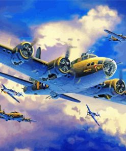 The Memphis Belle B17 Bomber Airplane Diamond Painting