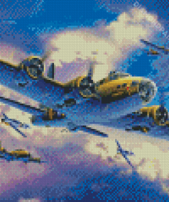 The Memphis Belle B17 Bomber Airplane Diamond Painting