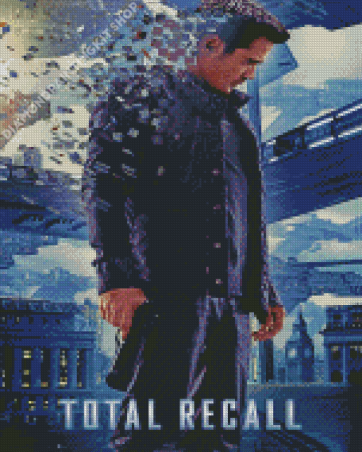 Total Recall Movie Poster Diamond Painting