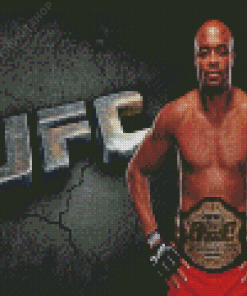 UFC Anderson Silva Diamond Painting