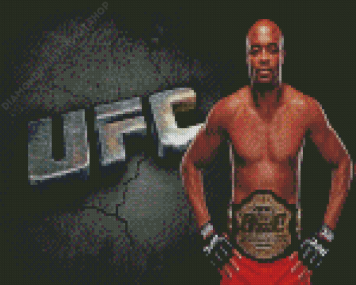 UFC Anderson Silva Diamond Painting