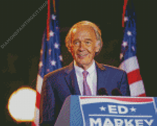 United States Senator Ed Markey Diamond Painting