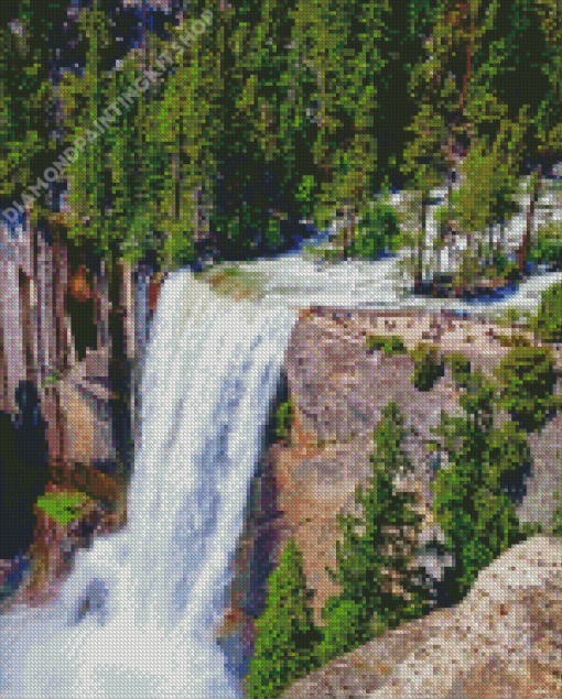 Vernal Falls Landscape Diamond Painting