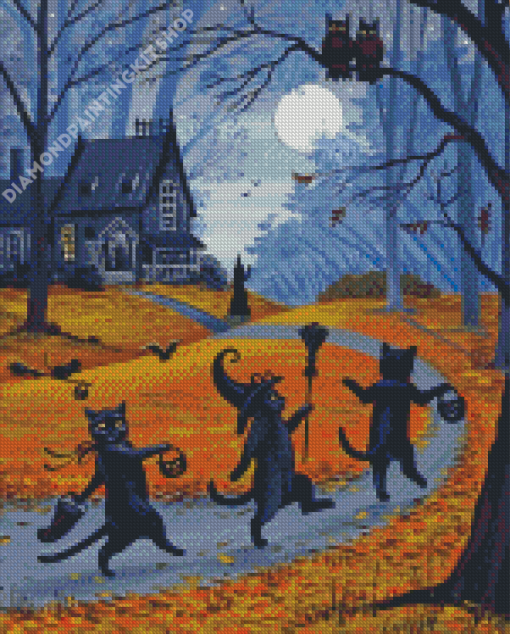 Vintage Halloween Diamond Painting