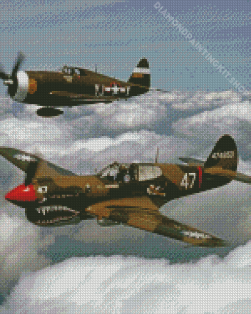 WWII Fighter Planes Diamond Painting