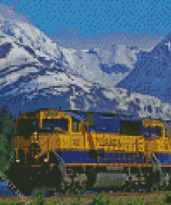 Winter Alaska Railroad Diamond Painting