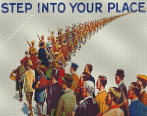 World War Poster Diamond Painting