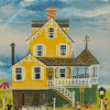 Yellow House By Maxwell Mays Diamond Painting