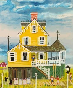 Yellow House By Maxwell Mays Diamond Painting