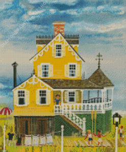 Yellow House By Maxwell Mays Diamond Painting