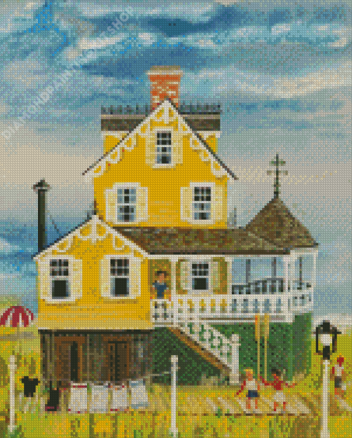 Yellow House By Maxwell Mays Diamond Painting