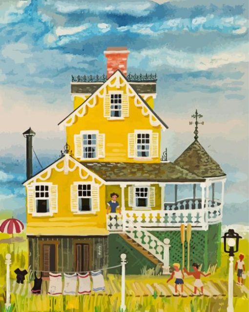 Yellow House By Maxwell Mays Diamond Painting