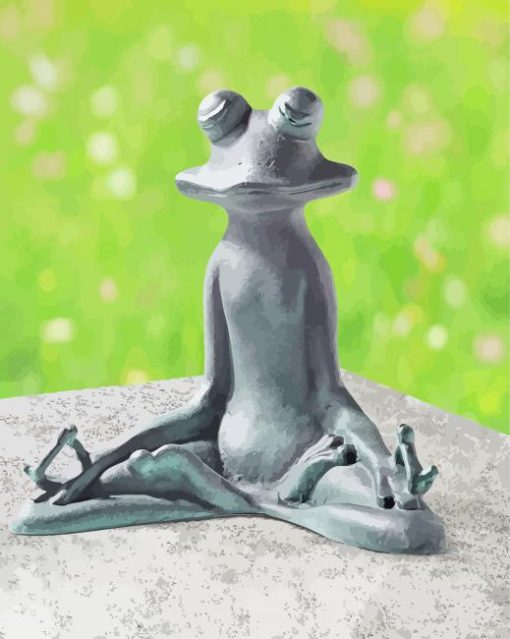 Yoga Frog Diamond Painting