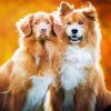 Adorable Dogs In Autumn Diamond Painting