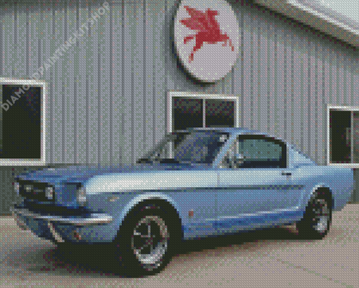 Aesthetic 1966 Mustang Diamond Painting