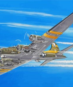 Aesthetic B17 Bomber Plane Diamond Painting