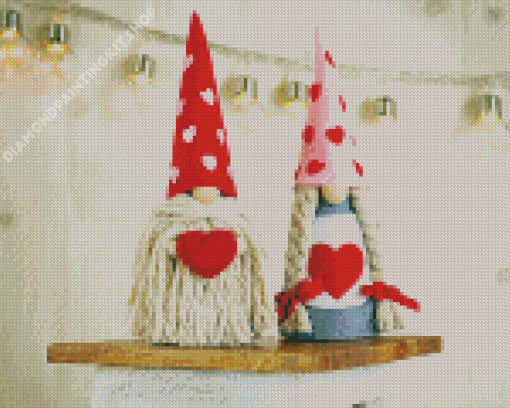 Aesthetic Gnomes Valentine Diamond Painting