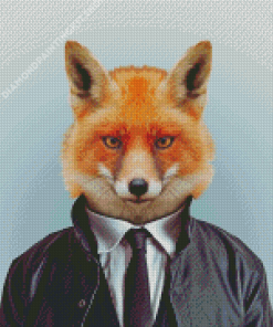 Aesthetic Human Fox Diamond Painting