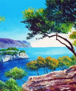 Aesthetic Mediterranean Seascape Art Diamond Painting