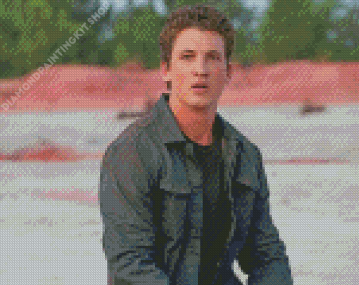 Aesthetic Miles Teller Actor Diamond Painting