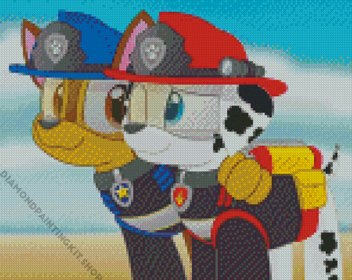 Aesthetic Paw Patrol Diamond Painting