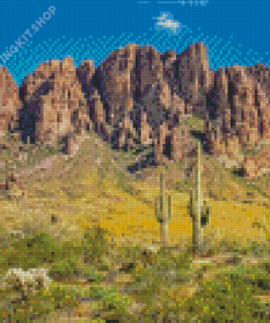 Aesthetic Superstition Mountain Diamond Painting