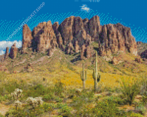 Aesthetic Superstition Mountain Diamond Painting