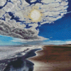 Aesthetic Winter Beach Art Diamond Painting