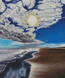 Aesthetic Winter Beach Art Diamond Painting