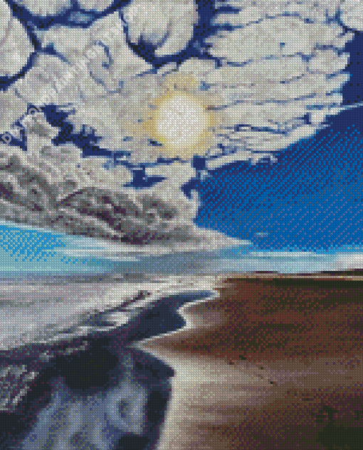 Aesthetic Winter Beach Art Diamond Painting