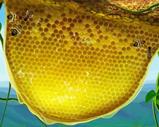 Aesthetic Bee Hive Diamond Painting