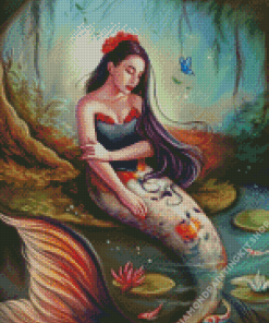 Aesthetic Koi Mermaid Diamond Painting