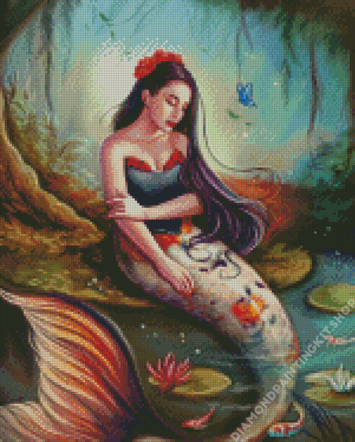 Aesthetic Koi Mermaid Diamond Painting