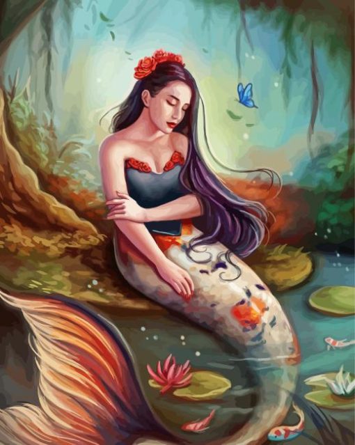 Aesthetic Koi Mermaid Diamond Painting