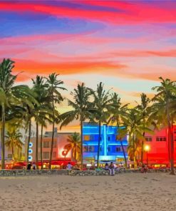 Aesthetic South Beach Diamond Painting