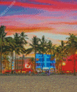 Aesthetic South Beach Diamond Painting