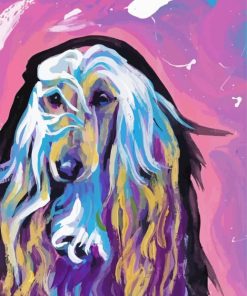 Afghan Hound Dog Art Diamond Painting