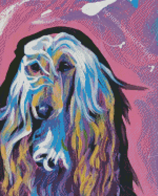 Afghan Hound Dog Art Diamond Painting