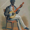 African American Man Playing Banjolele Diamond Painting