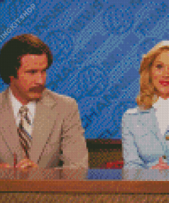 Anchorman Characters Diamond Painting