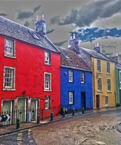 Anstruther Houses Diamond Painting