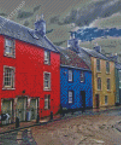 Anstruther Houses Diamond Painting