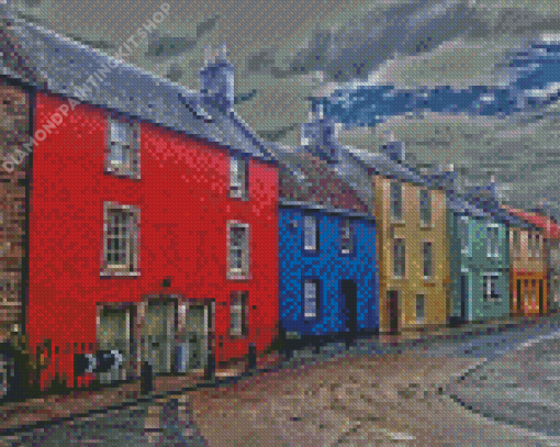 Anstruther Houses Diamond Painting