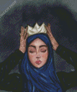 Arab Girl Queen Diamond Painting