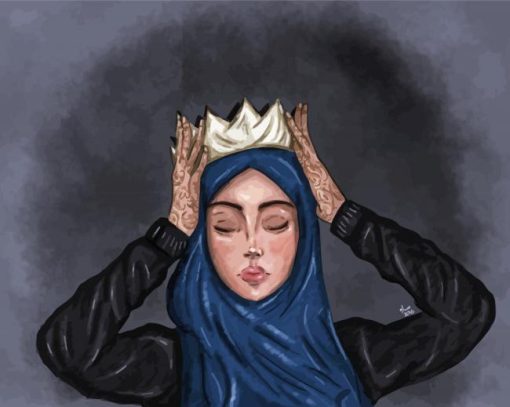 Arab Girl Queen Diamond Painting